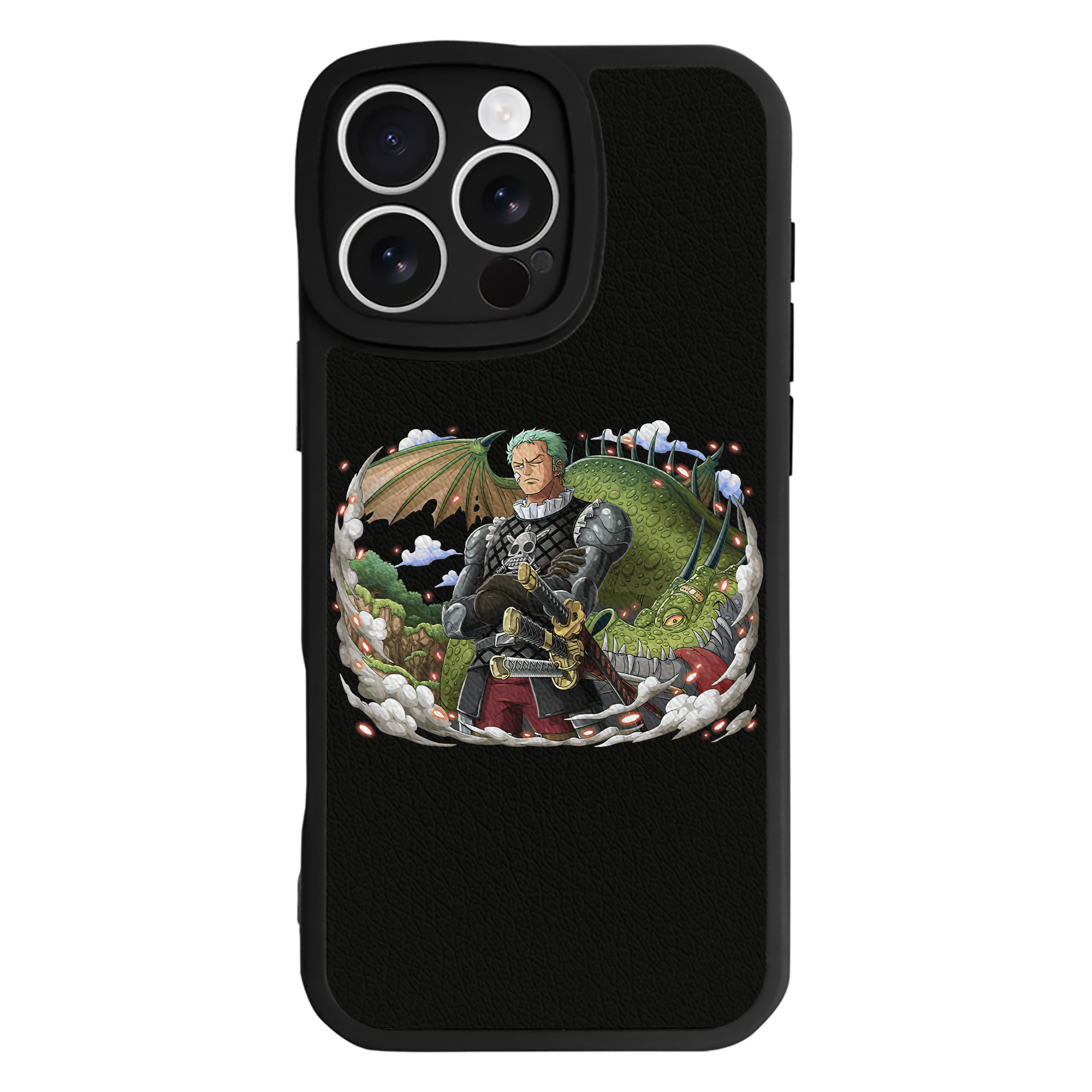 （画像用） ワンピース ロロノア・ゾロ ONE PIECE Roronoa Zoro 【iPhone 16シリーズ対応】シリコンスマホケース（レザー調） 材質：シリコン